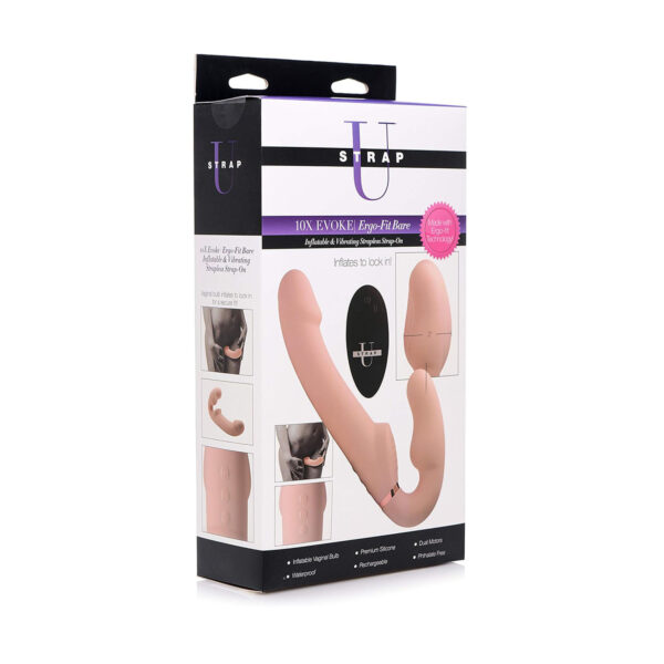 Vibrador para Pareja 10X Evoke Ergo-Fit Nude – Placer Sin Límites - Imagen 7