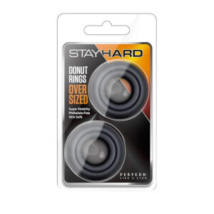 2 Anillos Stay Hard Donut Rings Oversized