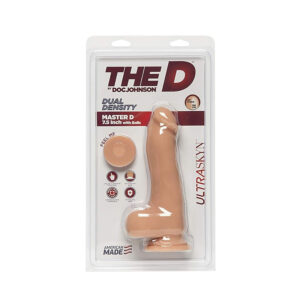 Dildo realista 7.5” con testículos The D