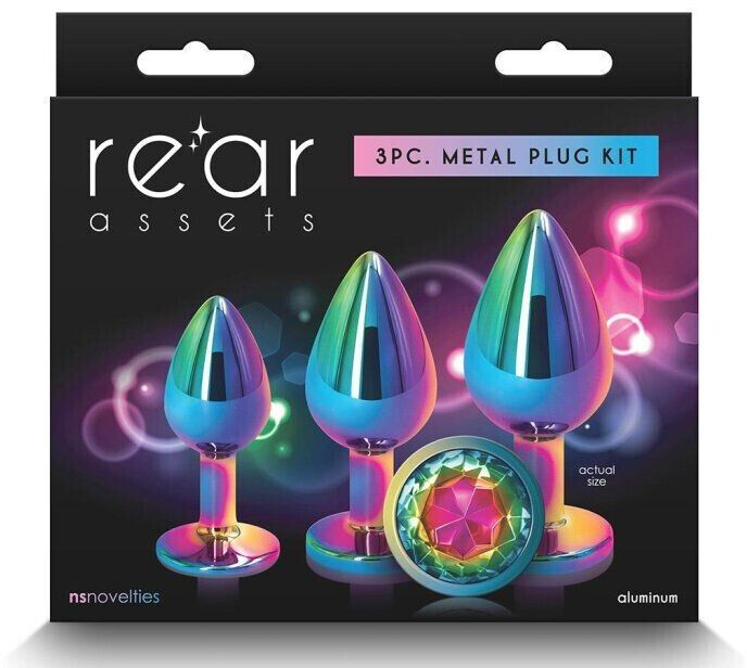 Plug Anal - Rear Assets Heart Trainer Kit - Arcoíris - Imagen 2