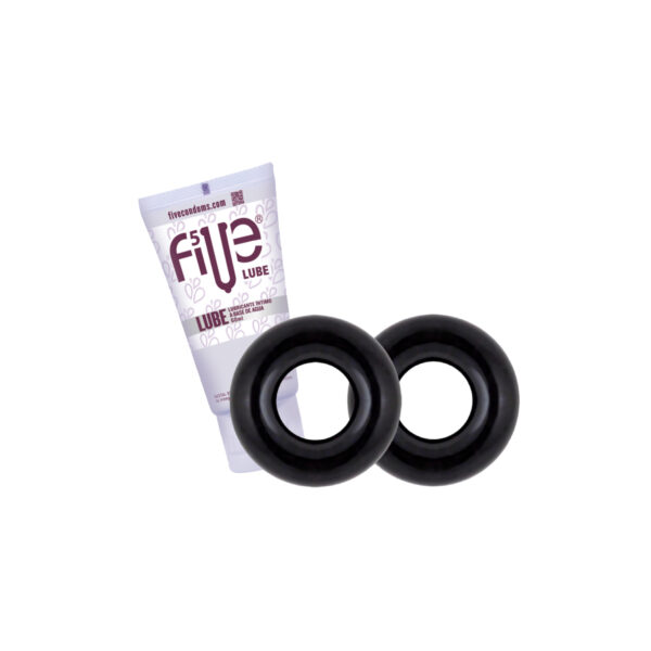 Pack Anillos Stay Hard Donut Rings + Lubricante Five