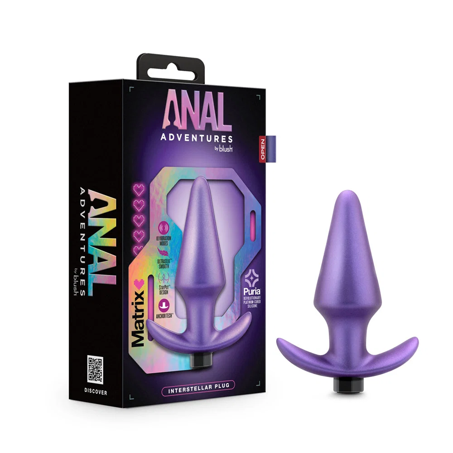 Plug Anal Vibrador Interstellar 10 Modos - Intenso Blush Plug Anal Vibrador Interstellar 10 Modos - Intenso - Imagen 6