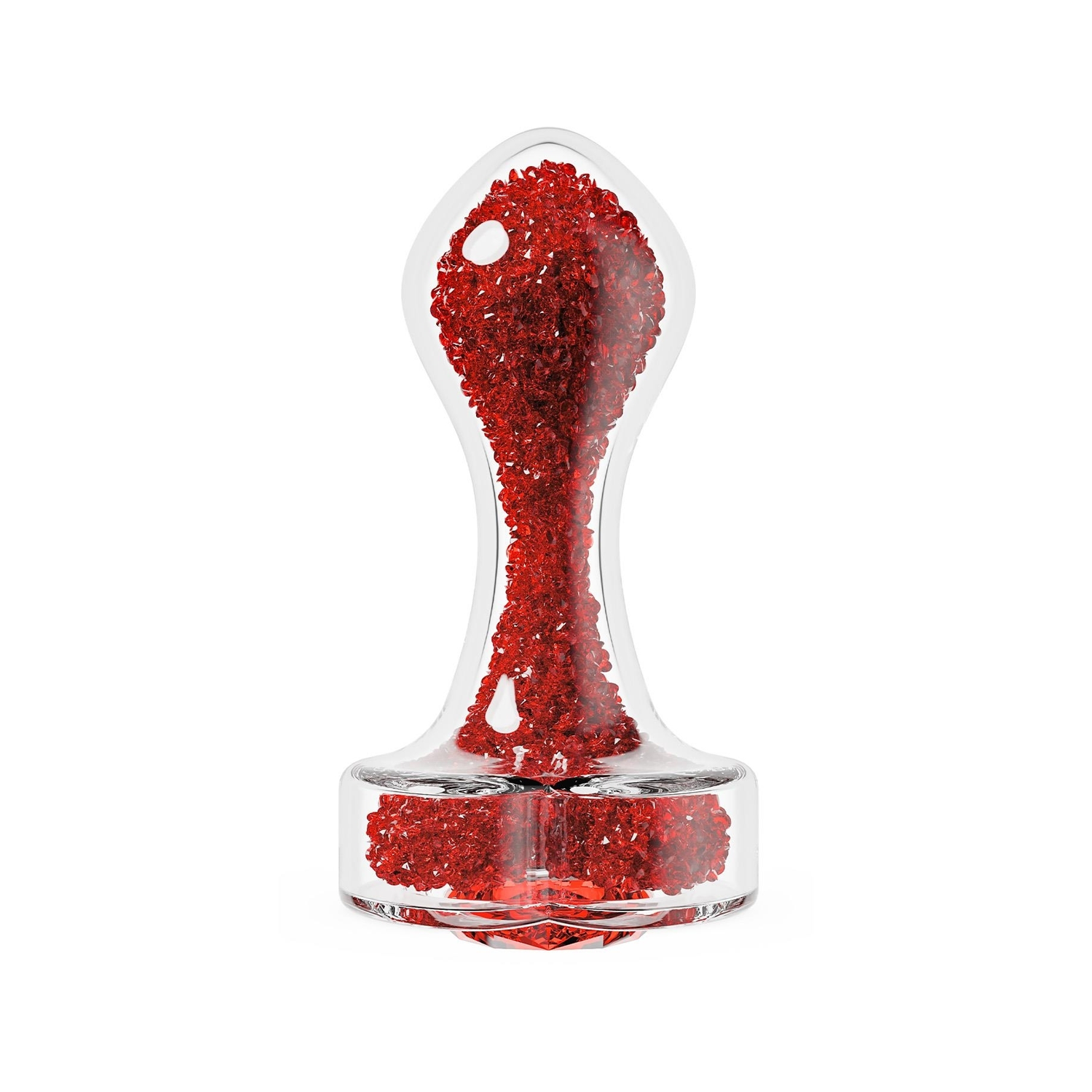 Plug Anal de Vidrio Oh My Gem 3.25" - Lujoso Blush Plug Anal de Vidrio Oh My Gem 3.25" - Lujoso - Imagen 3